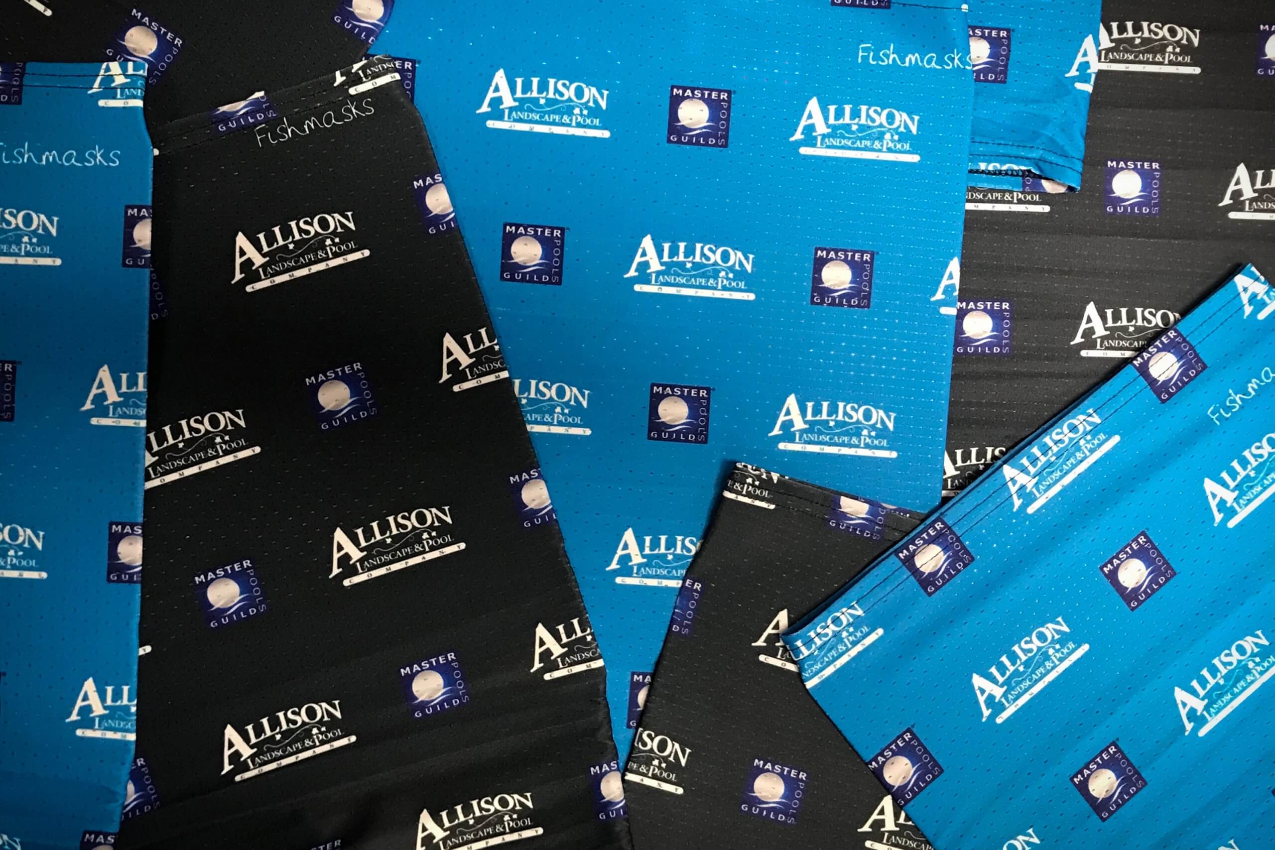 Allison Landscape & Pool Company Custom Fishmasks® Neck Gaiter